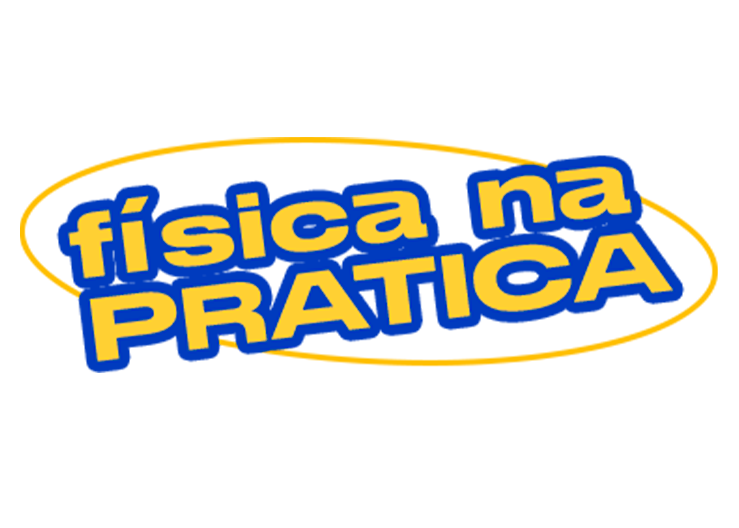 Logo of "Física na Prática" educational content.